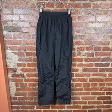 Vintage Woolrich Pants Mens Medium Tall Black Nylon Shell Ski Snow Made USA