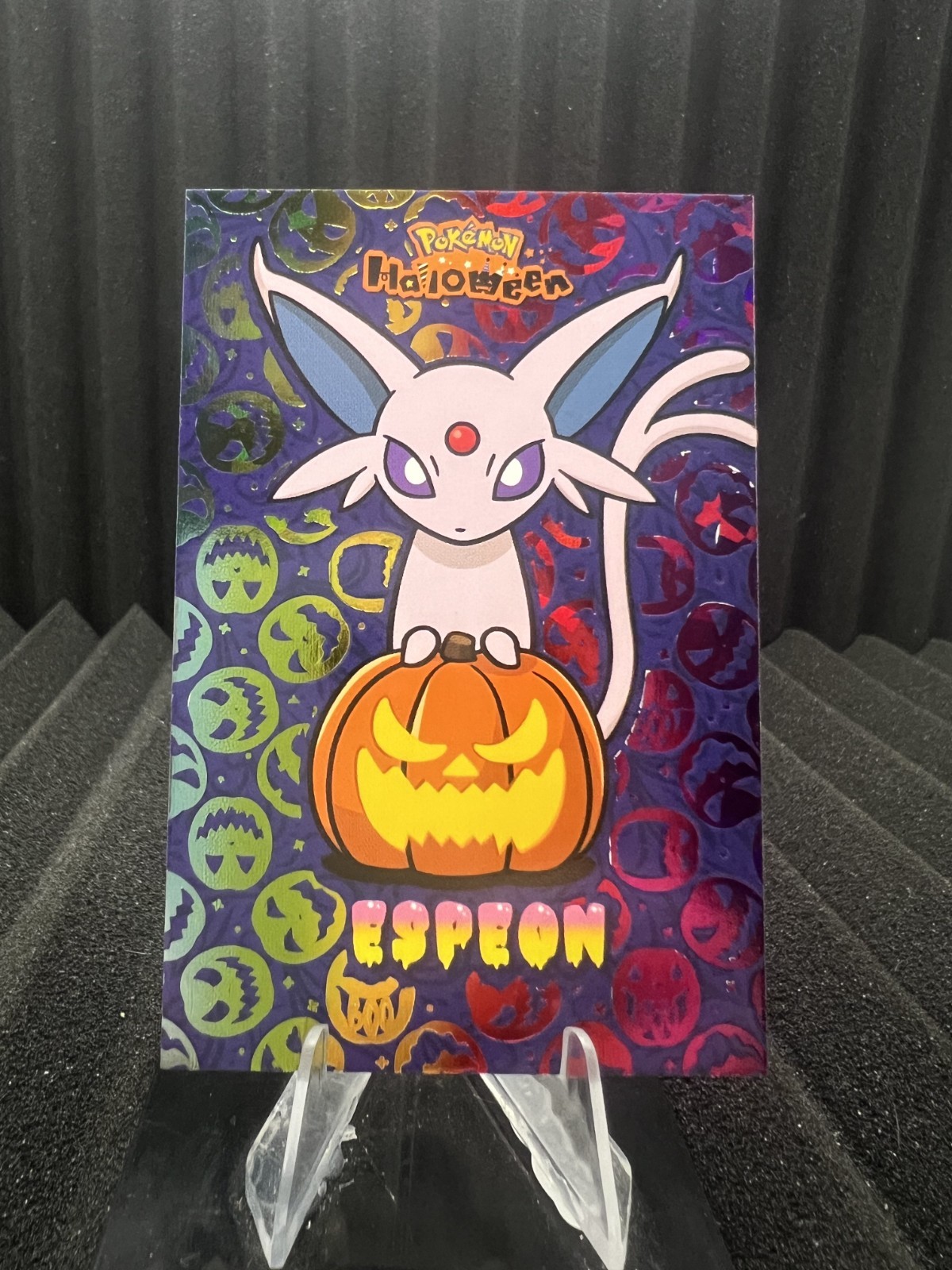 Espeon - Rainbow Holo Box Hit - Halloween Card Database - Pokemon