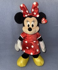 Disney Minnie Mouse Plush New Ty Beanie Buddies Stuffed Doll Toy Figure Sparkle