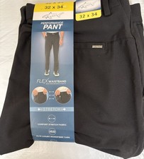 Greg Norman Men s Performance Pant ML75 BLACK 32X34 NWT- Comfort Stretch Fabric