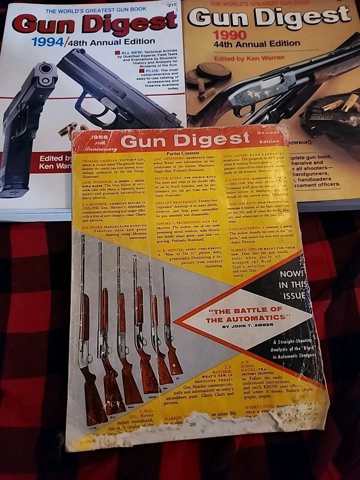 Vintage Lot of 3 The Gun Digest 1986, 1988, Gun Digest Hunting Annual 1986: B19 - Image 3 of 4