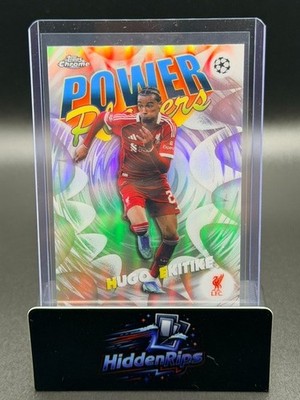 2025-26 Topps Chrome UEFA Hugo Ekitike Power Players #PP-2 Liverpool FC