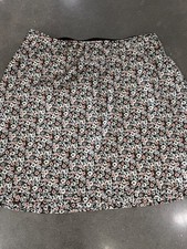 NWT Abercrombie Fitch Floral Skirt Women's Size L Large 49 Mini Slip On Dizzy