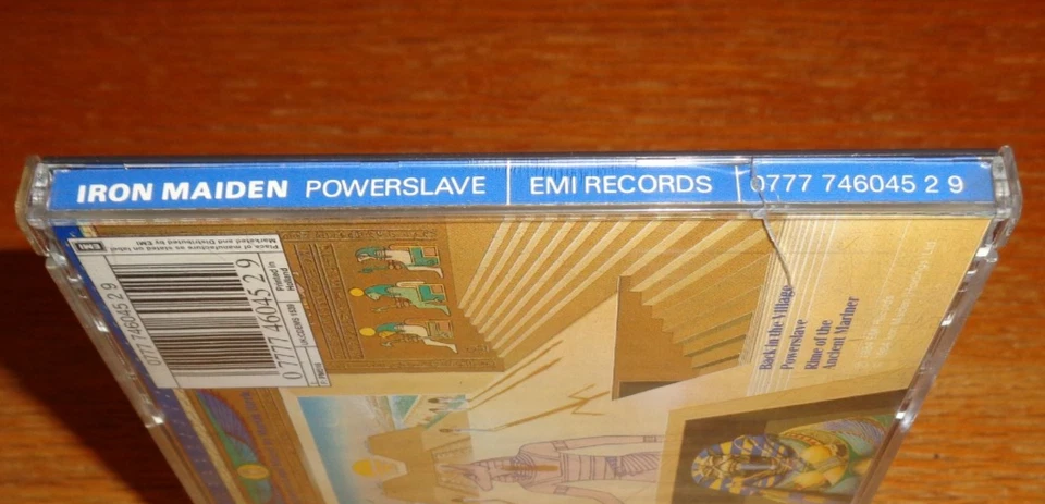 IRON MAIDEN Powerslave CD Made In Holland EMI UDEN Pressing CDP 7 46045 2 - Image 3 of 4