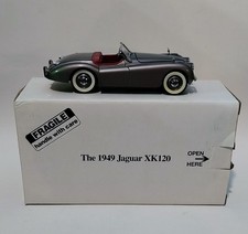 Danbury Mint 1949 Jaguar XK 120 1/24 Diecast Model w/Original Box, Foam, Title