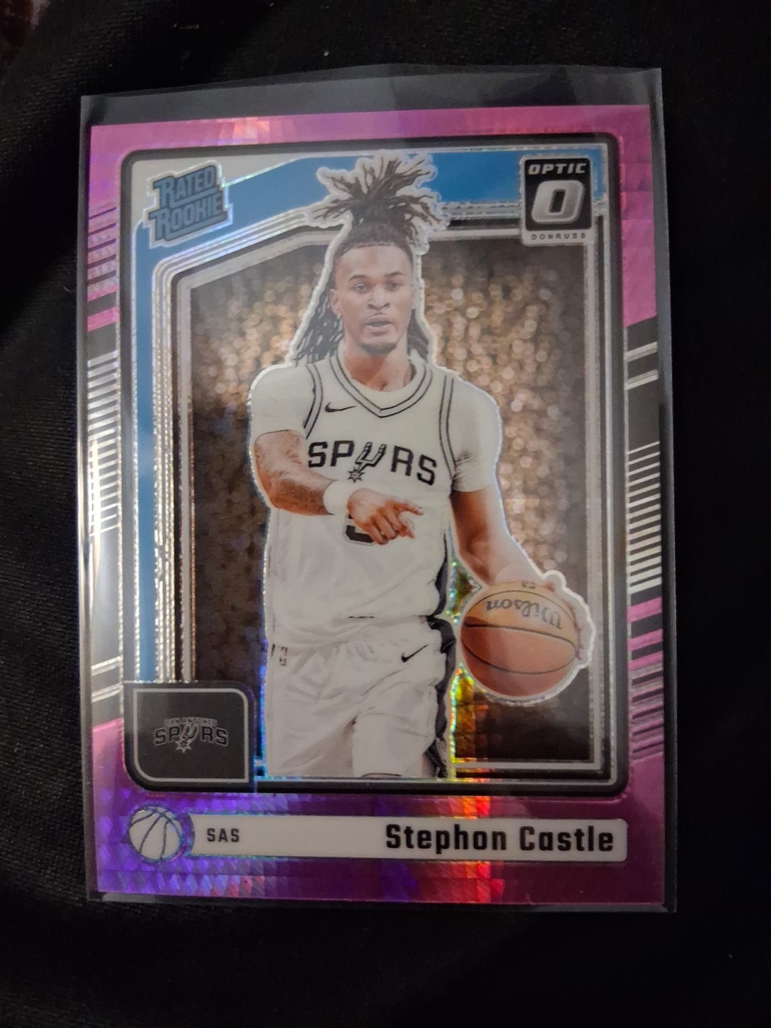 2024-25 Panini Donruss Optic - Rated Rookie Stephon Castle #254 Pink Hyper