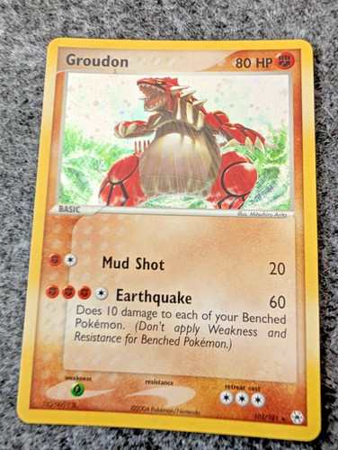 Groudon 102/101 EX Hidden Legends Holo