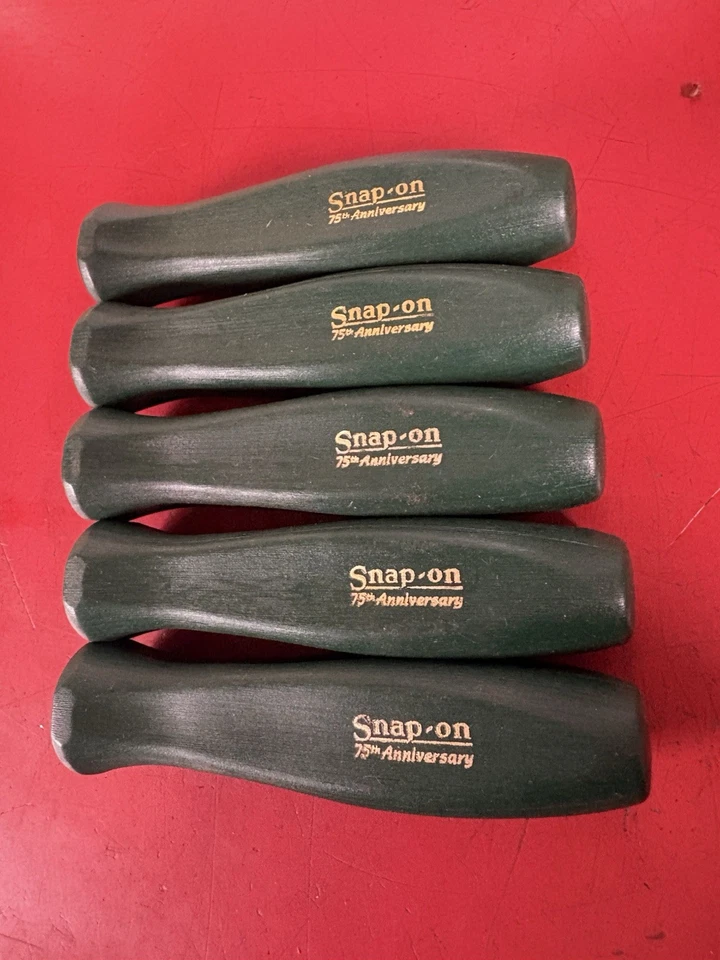 5 Herramientas a Presión NOS RARAS 75º ANIVERSARIO Agarre Duro Verde Mangos de Reemplazo Foto 2 de 4