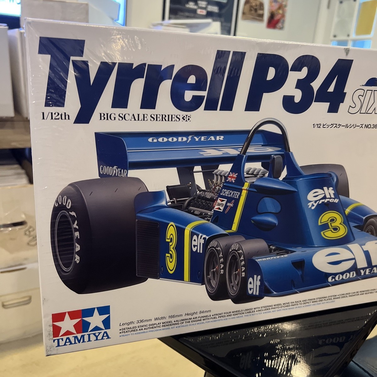 Tamiya Tyrrell P34 シックスホイーラー 1/12 US Seller ~ TAMIYA 1/12 scale F1 TYRRELL P34 SIX WHEELER Plastic