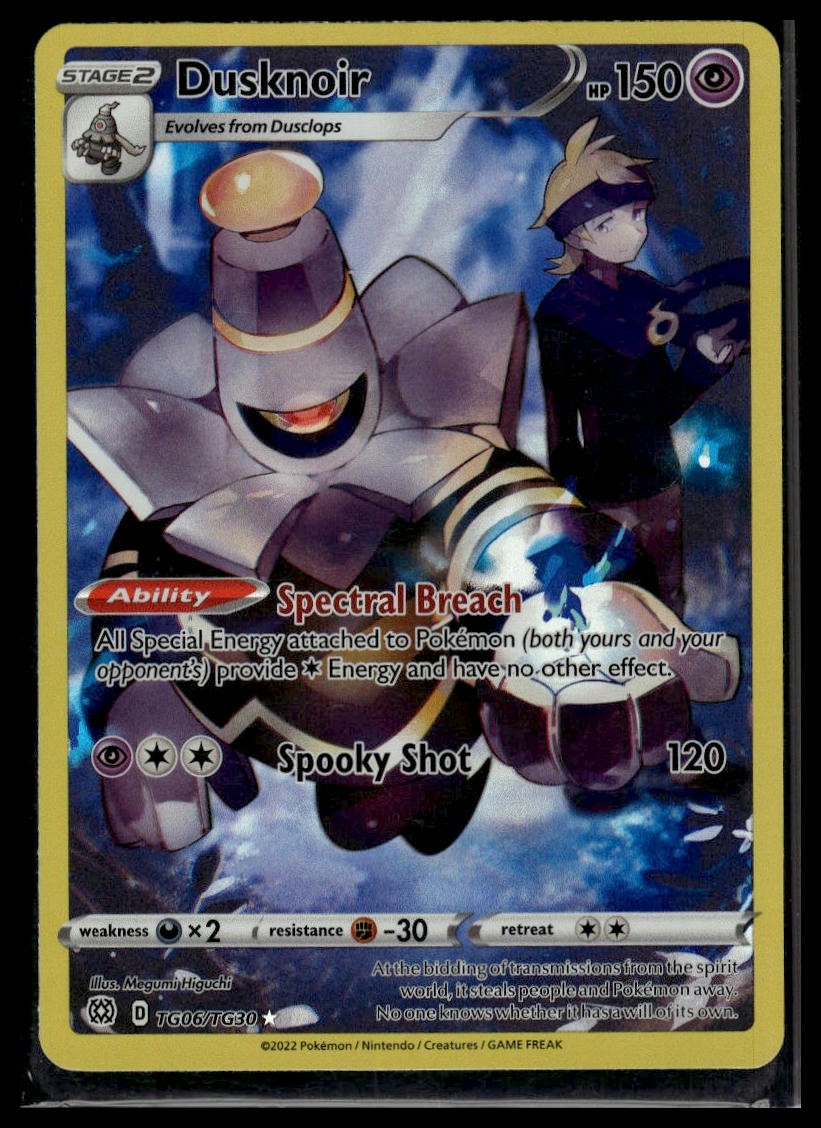 Pokemon 2022 SWSH09: Brilliant Stars Trainer Gallery #TG06/TG30 Dusknoir