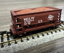 Atlas Trainman N Scale #32261 Ore Car w/Load Milwaukee NIB