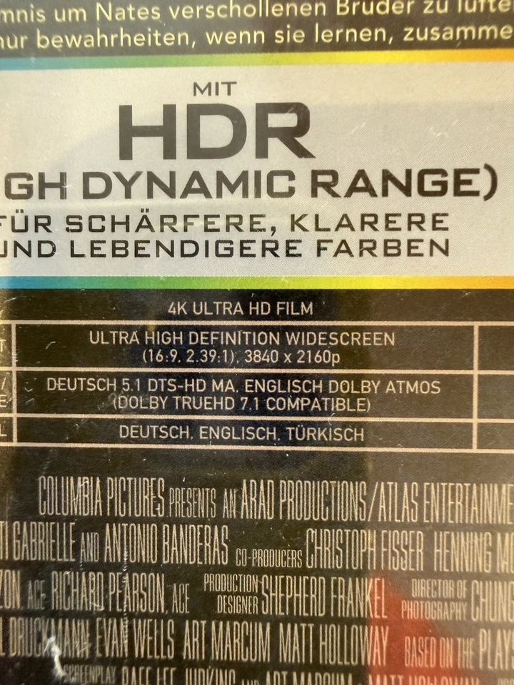 Uncharted - 4K UHD Blu Ray - Steelbook - Import - new.  - Image 3 of 4