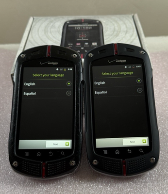 Casio G'zOne Commando C771 - Lot of 2 Rugged Smartphones (Verizon
