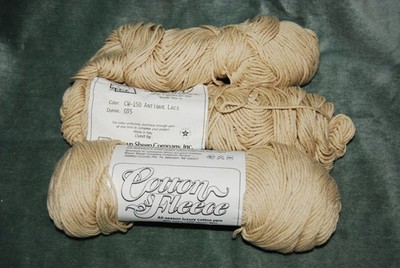 Brown Sheep Co COTTON FLEECE Cotton/Wool Blend Yarn Skein - Antique Lace Color