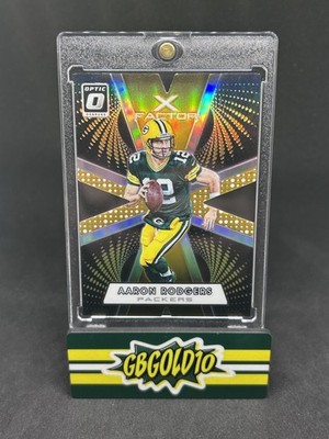 2016 Panini Donruss Optic Aaron Rodgers X Factor Gold Prizm /10 1st Year Optic