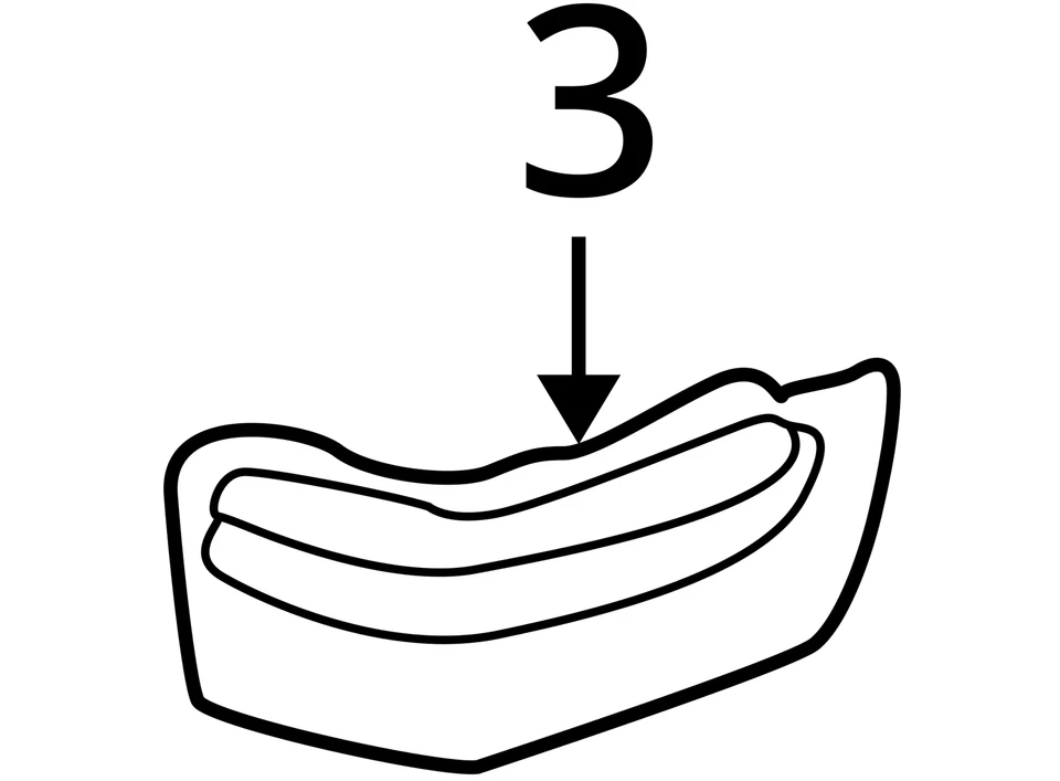 SE ADAPTA A CHEVROLET GMC ASTRO SAFARI 1996-2001 MOLDURA S/LW 15713850 - NUEVO OEM Foto 3 de 3