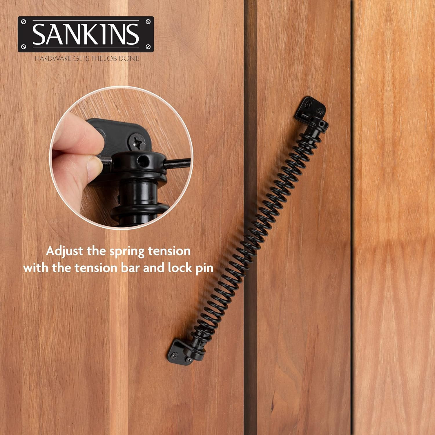 SANKINS 11-1/2" Gate Spring Self Closing Heavy Duty Outdoor Door Spring Automati