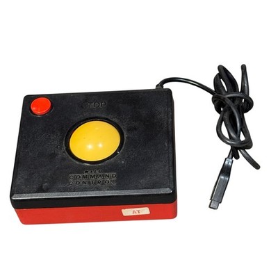 Vintage Wico Command Control Trackball Controller Wired Console Black Red Retro