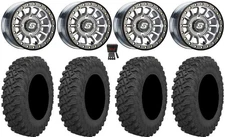 Sedona Sano Bdlk 15x6 Wheels Ct 33" Pro Runner Tires Can-Am Maverick X3