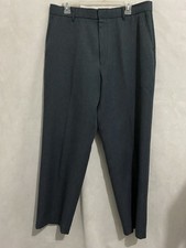 Action Slacks By Levi Strauss  Co Mens Dress Pants 36 X 30 Gray Flat Front