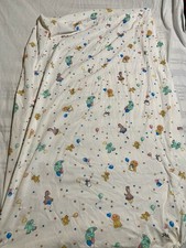 Vintage Morgan Baby Elephant Teddy Balloons Stars Fitted Crib Sheet Fitted 1980s