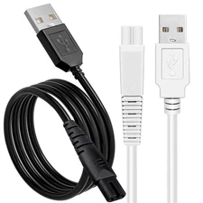 USB Charging Cable 2-Pack for Water Flossers and Oral Hygiene Devices