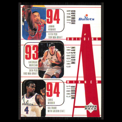 Juwan Howard/Gheorghe Muresan/Chris Webber/Calbert Cheaney/Tim Legler #164 1996