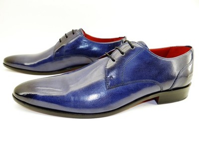 Melvin & Hamilton Toni 1 Halbschuhe Derby Blau Business Oxford Schuhe Gr.43