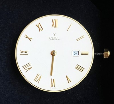 Ebel Werk Kaliber 84 Date Zifferblatt Krone Stundenzeiger Dial Crown Hour Hand