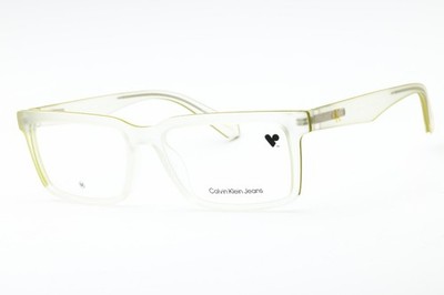 Calvin Klein Jeans CKJ23612 971 Crystal Clear 55mm Eyeglasses New Authentic