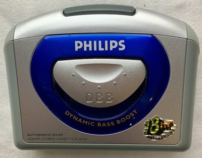 Philips AQ6492 Stereo Cassette Player Automatic Stop Dynamic Bass Boost