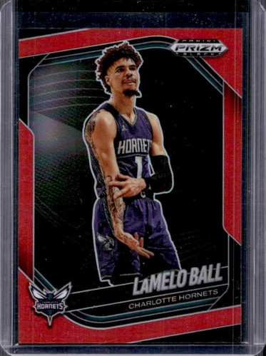 2024-25 Panini Prizm Black LaMelo Ball Red Prizm #/299 Hornets (A)