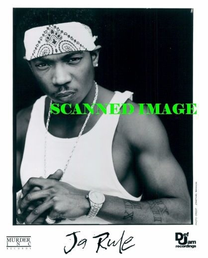 Press Photo: JA RULE 8x10 B&W