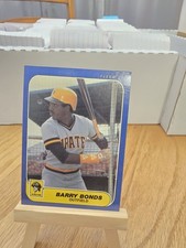 1986 Fleer Update Barry Bonds Rookie Card # U-14. rookie card picture