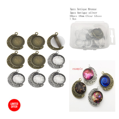 Blank Bezel Pendant Trays Base Cabochon Settings Trays Pendant Blanks
