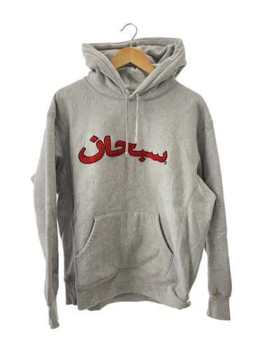 Supreme Felpa con Cappuccio LOGO ARABO CAPPUCCIO M COTONE Grigio Usata