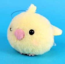 Amuse Yellow Bird Plush 2" Doll Stuffed Animal Keychain Mini Japan Toy New