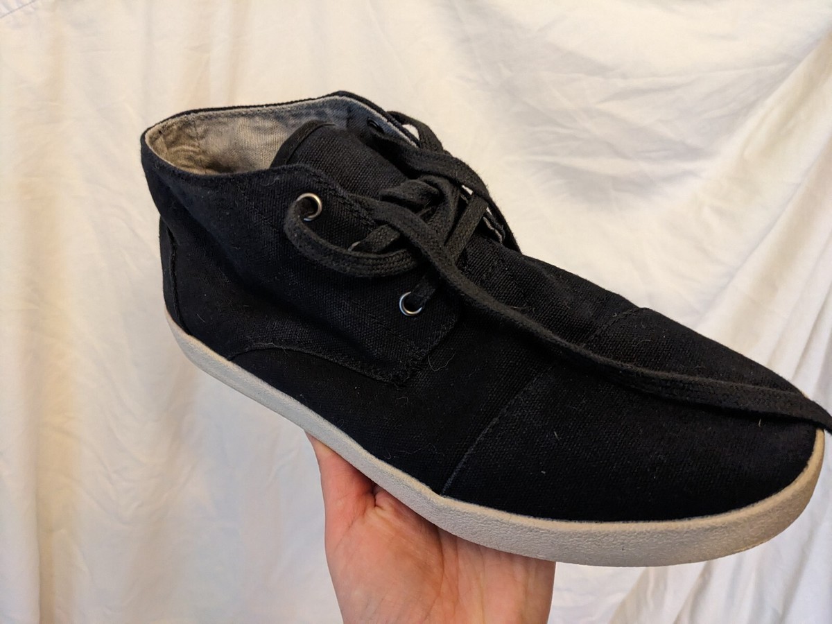 TOMS Paseo Mid Ankle Shoes Mens 8.5‎ Black Wool Casual Outdoor Cozy Urban Style Toms TRVL Lite Low Mens Shoes Sz 12 Casual Navy Camo  main image 4