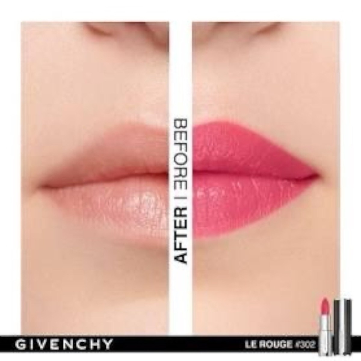 GIVENCHY LE ROUGE INTENSE COLOR LIPSTICK SHADE: 302 HIBISCUS