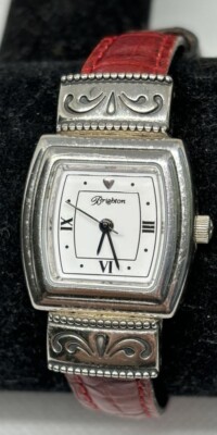 Brighton Waterford Watch Women Black Red Reversible Leather  display picture 2