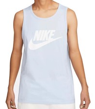 NIKE MENS SPORTSWEAR ICON FUTURA TANKTOP SIZE SMALL LIGHT MARINE