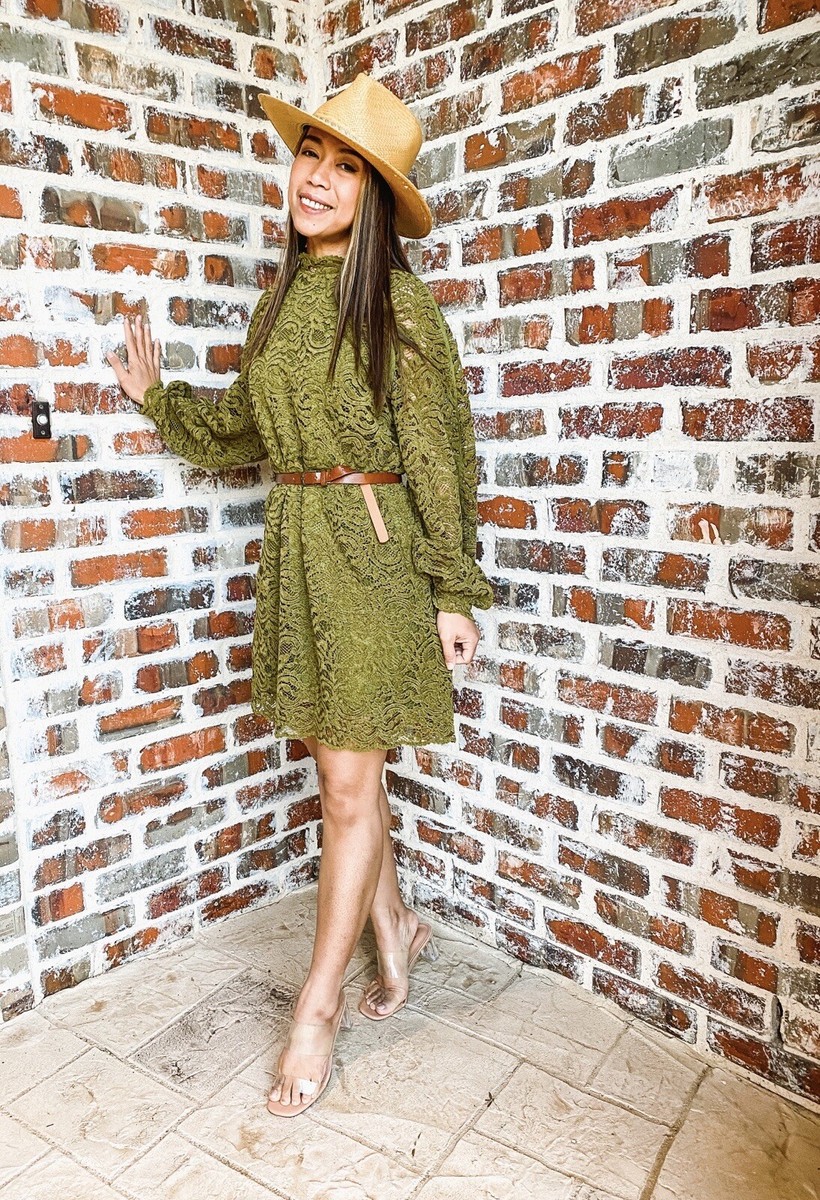 zara green lace dress Green Off Shoulder Zara Lace Dress