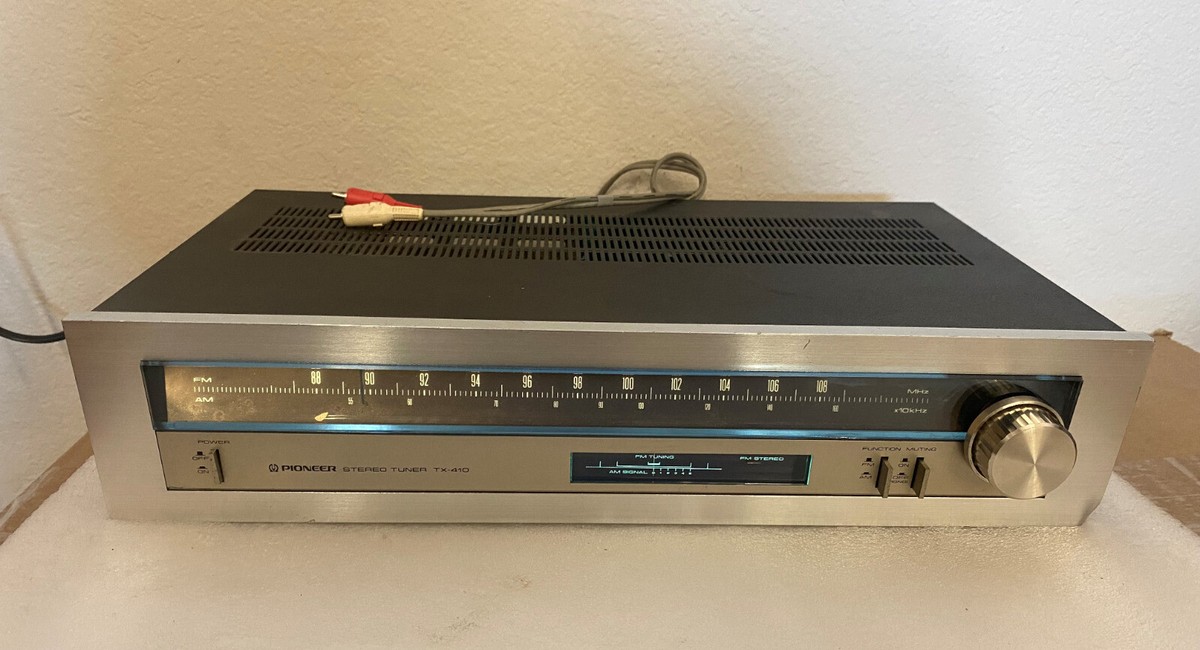 Tuner Analogique Pioneer TX-410L, Argenté, Sorties RCA, D'occasion