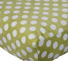 CHANGING PAD SIZE - Tiddliwinks - Safari Friends White Dots on Green COVER