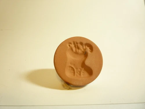 Cookie Embossing Stamp~Ceramic/pottery~Christmas Stocking Design