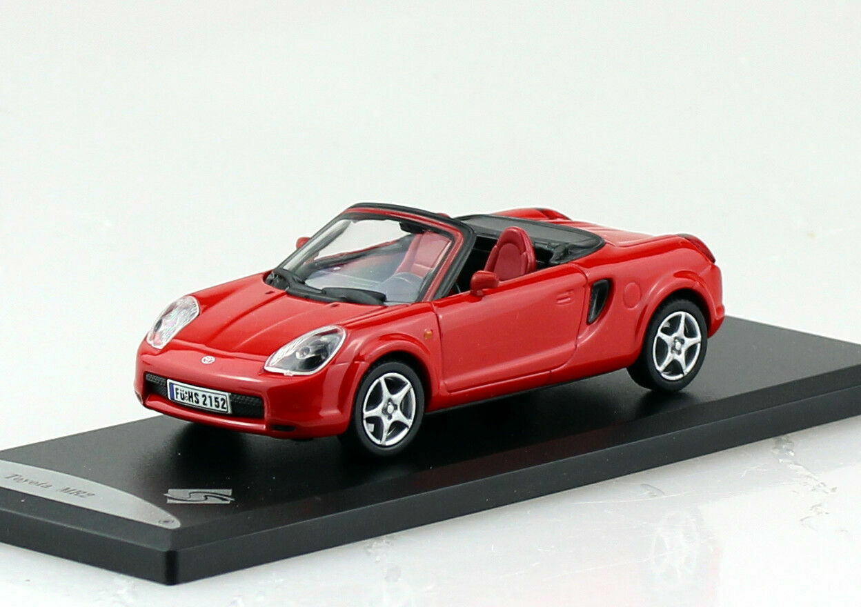 Voiture miniature Toyota MR2 MK3 Solido rouge pour décorer votre espace de travail ou salon
