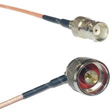 RG316 BNC FEMALE to N MALE ANGLE RF Cable Rapid-SHIP LOT