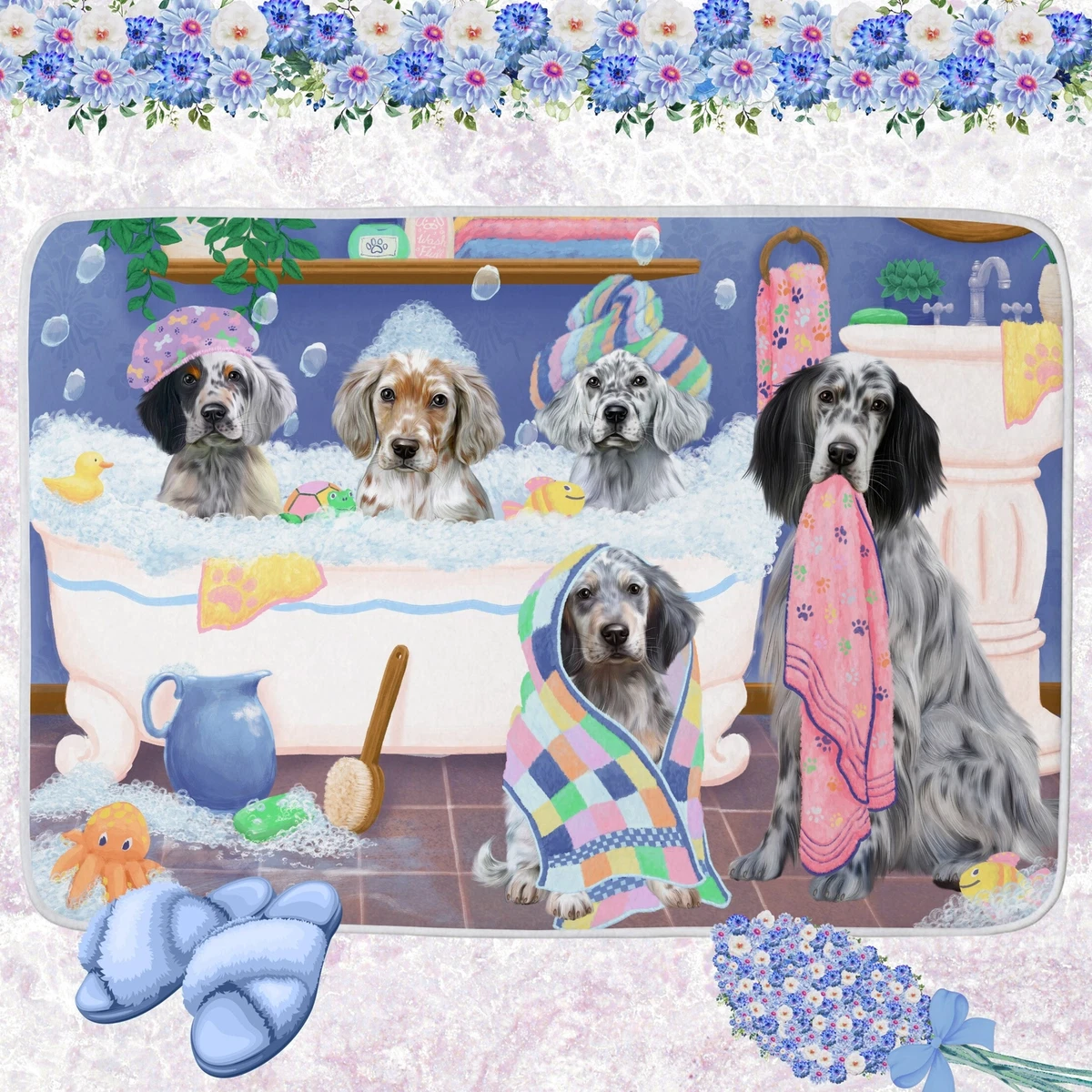 Dog hotsell bathroom mat