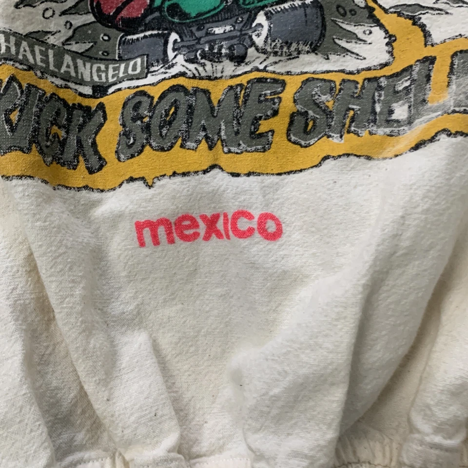 VTG  Teenage Mutant Ninja Turtles Jacket TMNT Michelangelo Size 12 Stained Read - Image 3 of 4