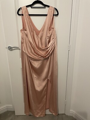 Pretty Lavish Esmee Wrap Maxi Bridesmaid Dress Curve Dress Size